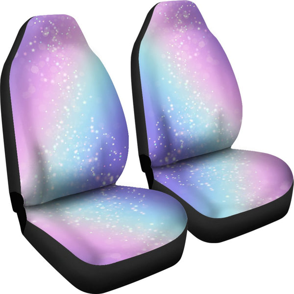 Custom Car Seat Covers - Bokeh Star Effect #101 | Purple