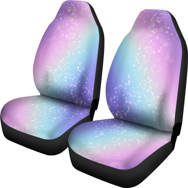 Custom Car Seat Covers - Bokeh Star Effect #101 | Purple