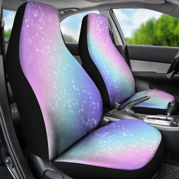 Custom Car Seat Covers - Bokeh Star Effect #101 | Purple