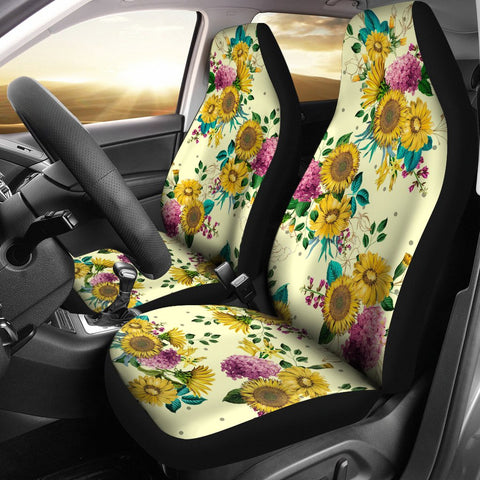 Custom Car Seat Covers - Sunflowers #102 | Sunflower Car