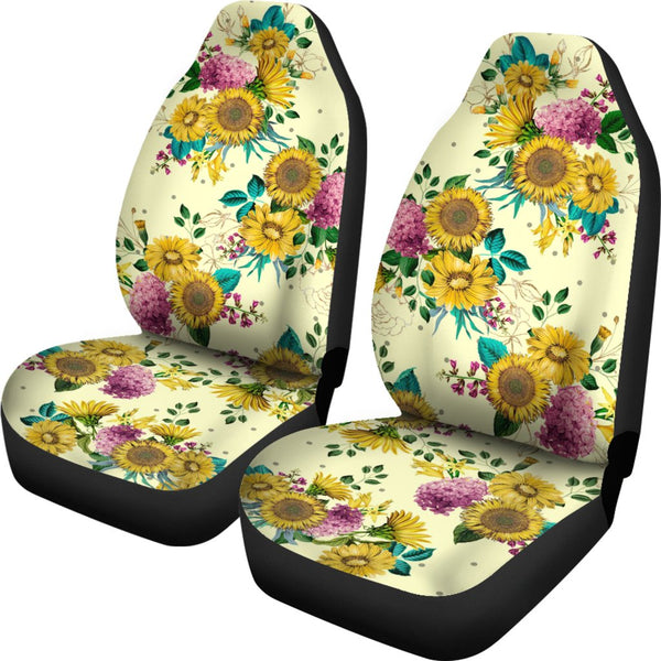 Custom Car Seat Covers - Sunflowers #102 | Sunflower Car