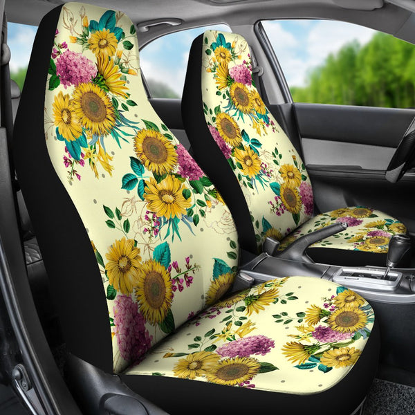 Custom Car Seat Covers - Sunflowers #102 | Sunflower Car