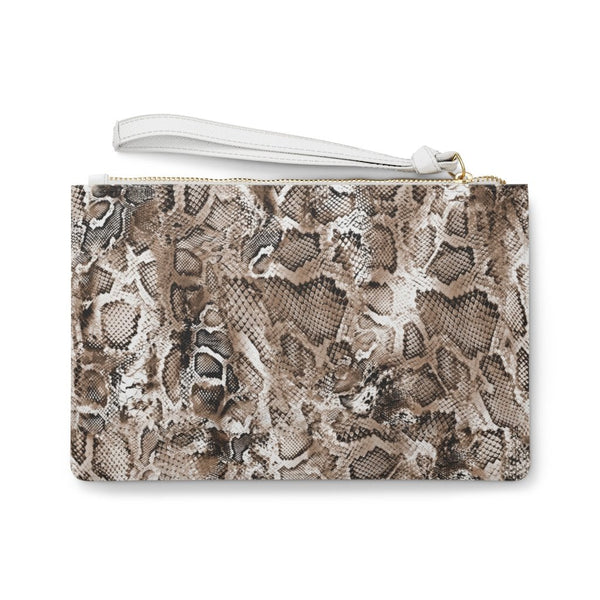 Custom Clutch Purse - Vintage Look Distressed Snake Skin