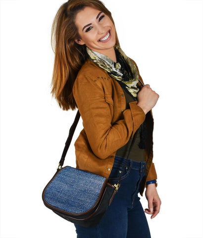 Custom Saddle Bag (Canvas) – Jeans Print | Gift Ideas