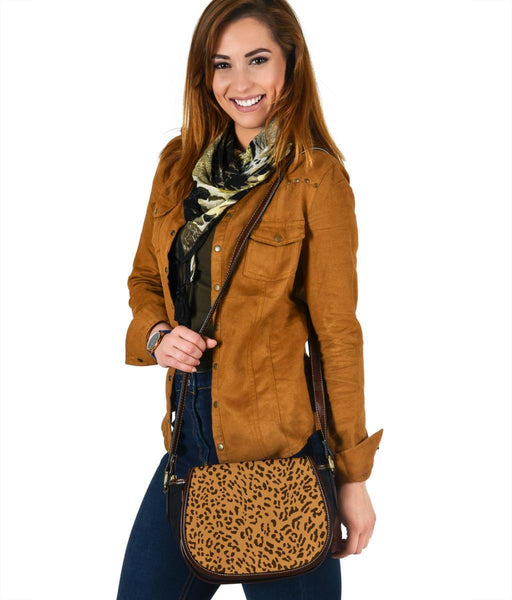 Custom Saddle Bag (Canvas) – Leopard Print | Gift Ideas