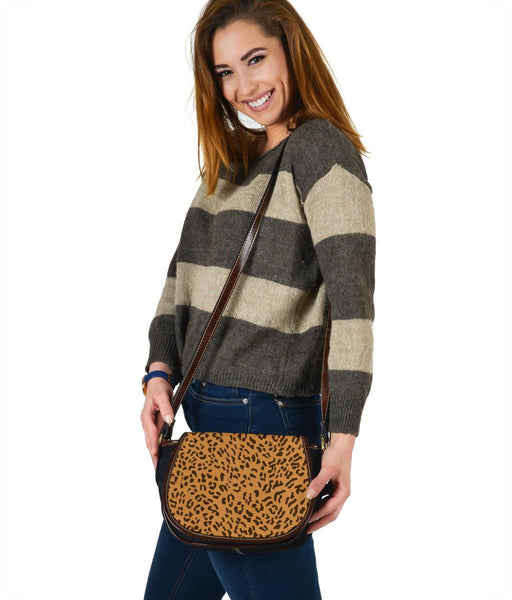 Custom Saddle Bag (Canvas) – Leopard Print | Gift Ideas