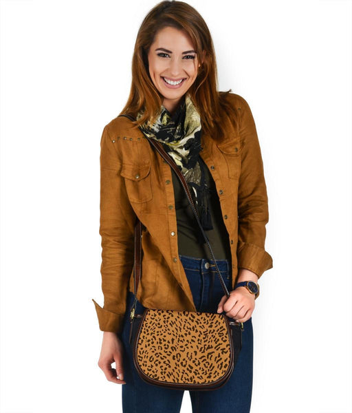 Custom Saddle Bag (Canvas) – Leopard Print | Gift Ideas