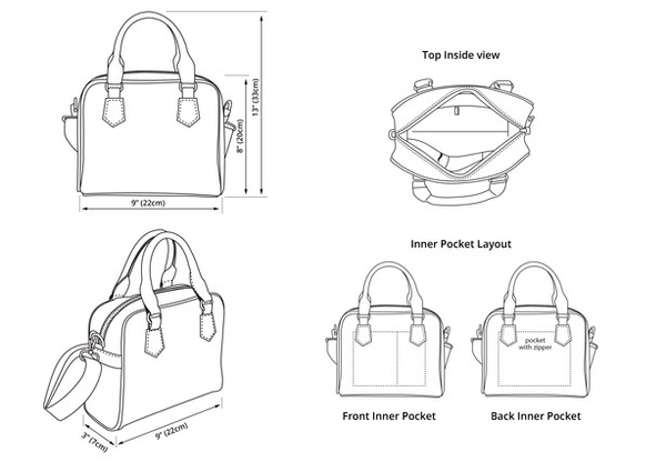 Custom Shoulder Bag - Vintage Roses | Custom Bag Vegan