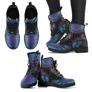 Dream Catcher Mandala Women’s Leather Boots | ACES INFINITY