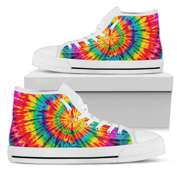 ES High Top Sneakers - Tie Dye Design #116 | Custom Shoes