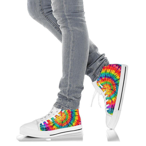 ES High Top Sneakers - Tie Dye Design #116 | Custom Shoes