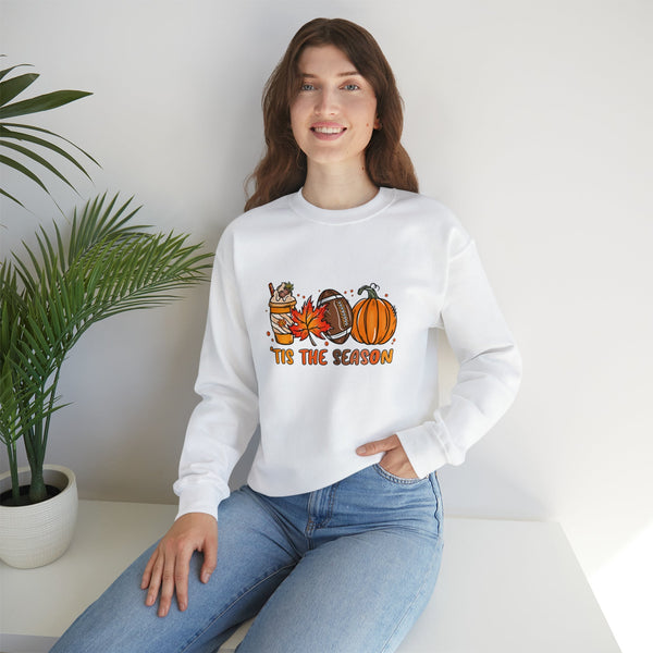 Fall Tis the Season Crewneck Sweatshirt Crewnecked