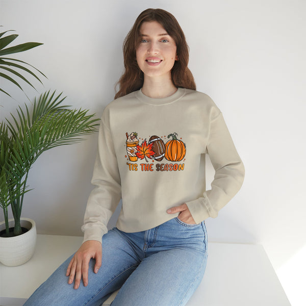 Fall Tis the Season Crewneck Sweatshirt Crewnecked