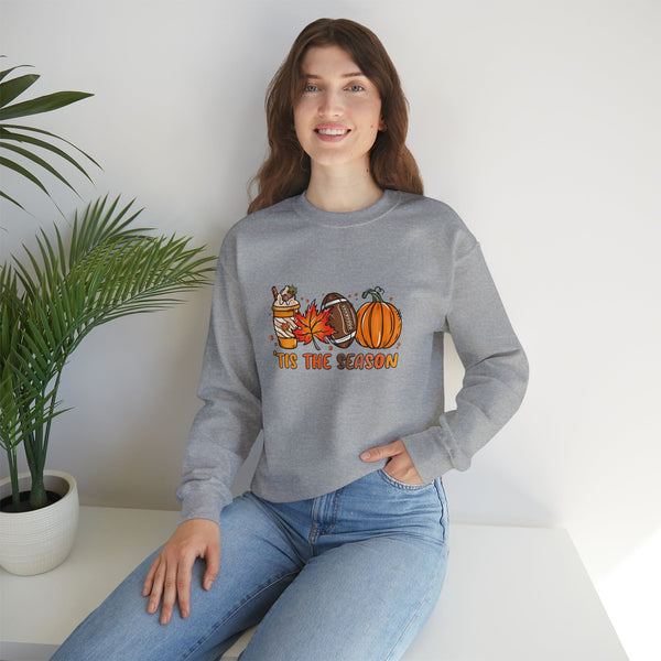 Fall Tis the Season Crewneck Sweatshirt Crewnecked