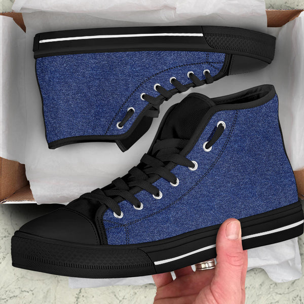 High Top Sneakers - Dark Blue | Birthday Gifts Gift Idea