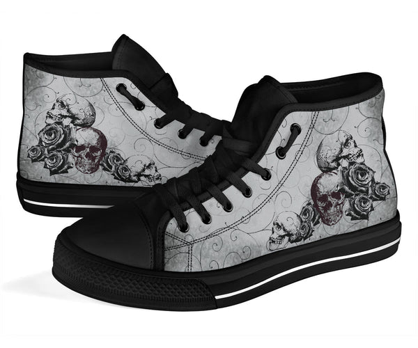 High Top Sneakers - Goth Shoes #101 | Custom Shoes Custom