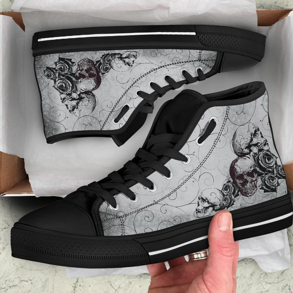 High Top Sneakers - Goth Shoes #101 | Custom Shoes Custom