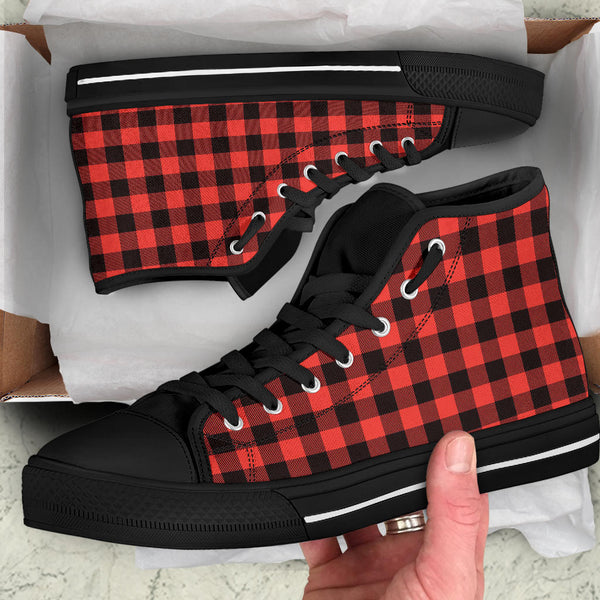 High Top Sneakers - Red Checks #101 | Birthday Gifts Gift
