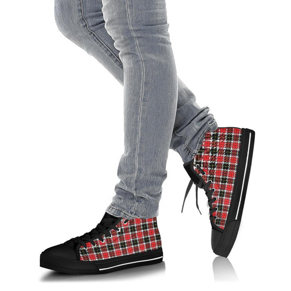 High Top Sneakers - Red Checks #102 | Birthday Gifts Gift