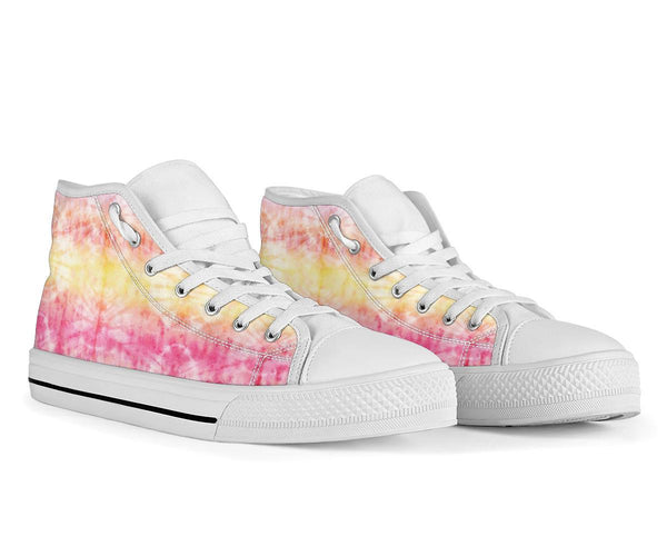 High Top Sneakers - Tie Dye Design #101 | Custom Shoes