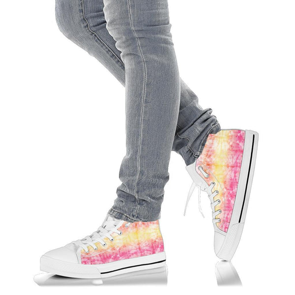 High Top Sneakers - Tie Dye Design #101 | Custom Shoes