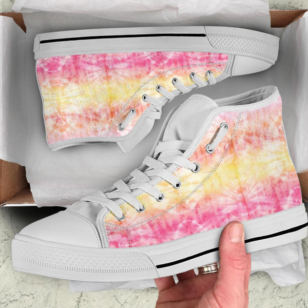 High Top Sneakers - Tie Dye Design #101 | Custom Shoes