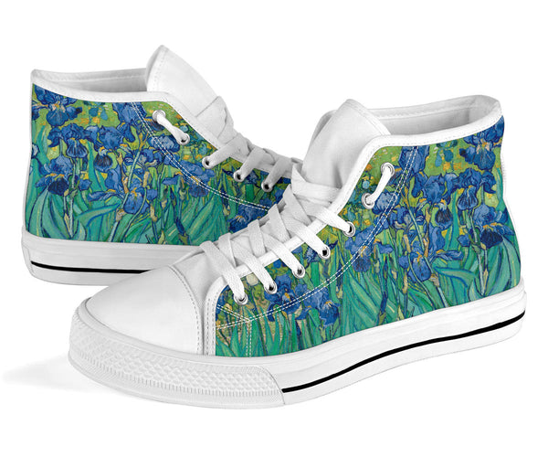 High Top Sneakers - Vintage Art | Vincent van Gogh: Irises