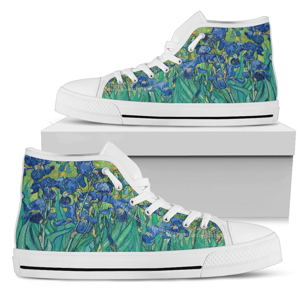 High Top Sneakers - Vintage Art | Vincent van Gogh: Irises