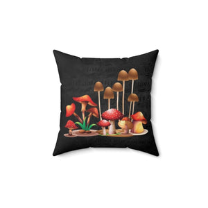 Pillow Cover - Mushroom #102 Grunge Music Sheet | Birthday