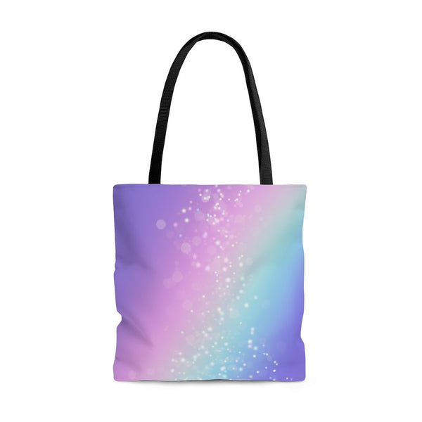 Premium Polyester Tote Bag - Bokeh Star Effect #101