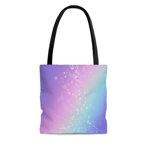 Premium Polyester Tote Bag - Bokeh Star Effect #101