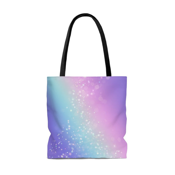 Premium Polyester Tote Bag - Bokeh Star Effect #101