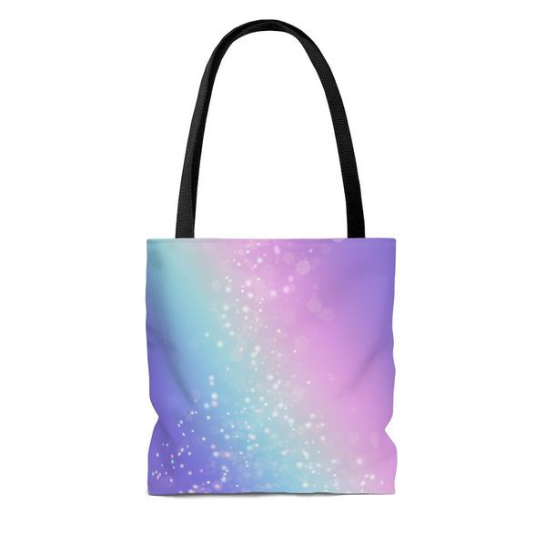 Premium Polyester Tote Bag - Bokeh Star Effect #101