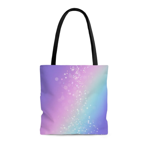 Premium Polyester Tote Bag - Bokeh Star Effect #101