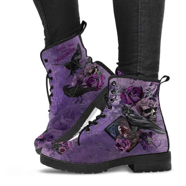 Purple Boots - Edgar Allan Poe Inspired #109 The Raven