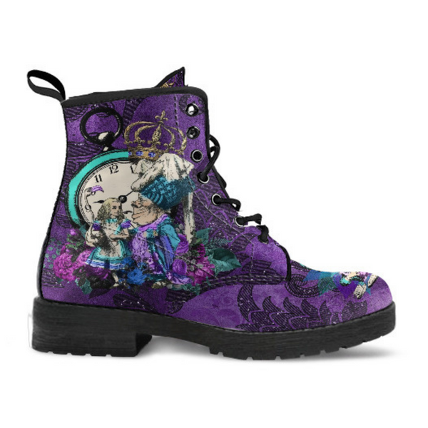 Purple Boots for Women Alice in Wonderland Gifts #21 Purple