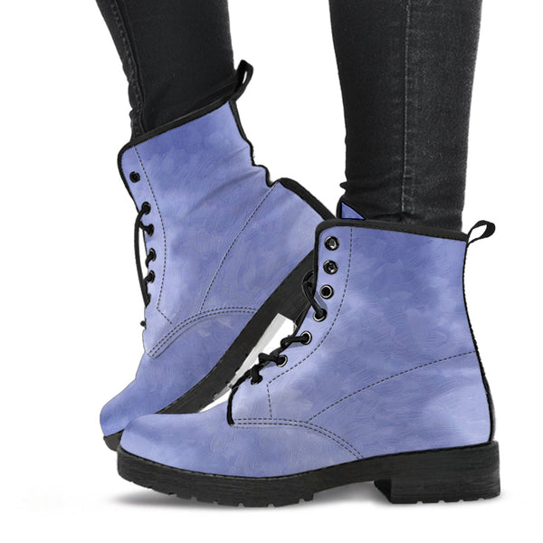 Purple Boots - Purple Pattern | Combat Boots Boho Shoes