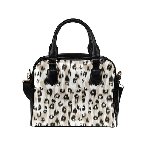 Shoulder Handbag-Cheetah Print 101 Vegan Leather Shoulder