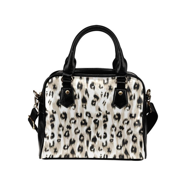 Shoulder Handbag-Cheetah Print 101 Vegan Leather Shoulder