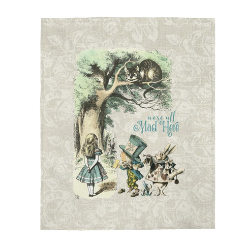 Alice in Wonderland Blanket #101 Vintage Series Velveteen 
