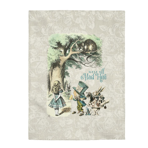Alice in Wonderland Blanket #101 Vintage Series Velveteen 