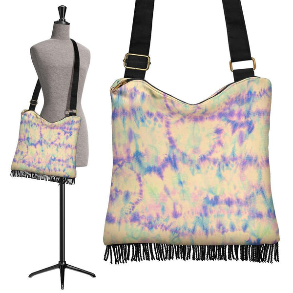 Boho Bag (Canvas) - Tie Dye Design #102 | Hobo Slouchy Bag 