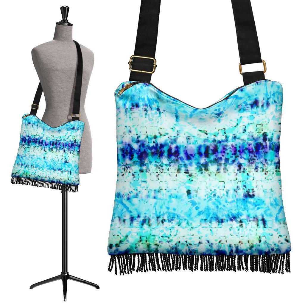 Boho Bag (Canvas) - Tie Dye Design #108 | Hobo Slouchy Bag 