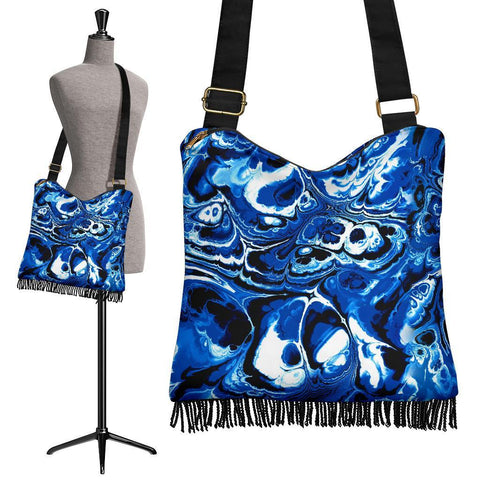Boho Bag (Canvas) - Tie Dye Design #109 | Hobo Slouchy Bag 