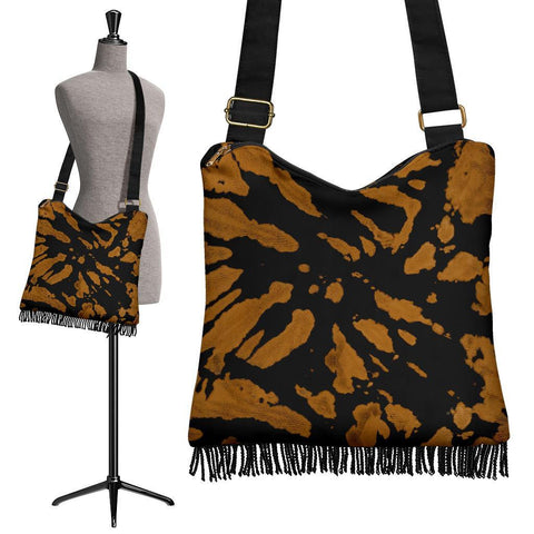 Boho Bag (Canvas) - Tie Dye Design #115 | Hobo Slouchy Bag 