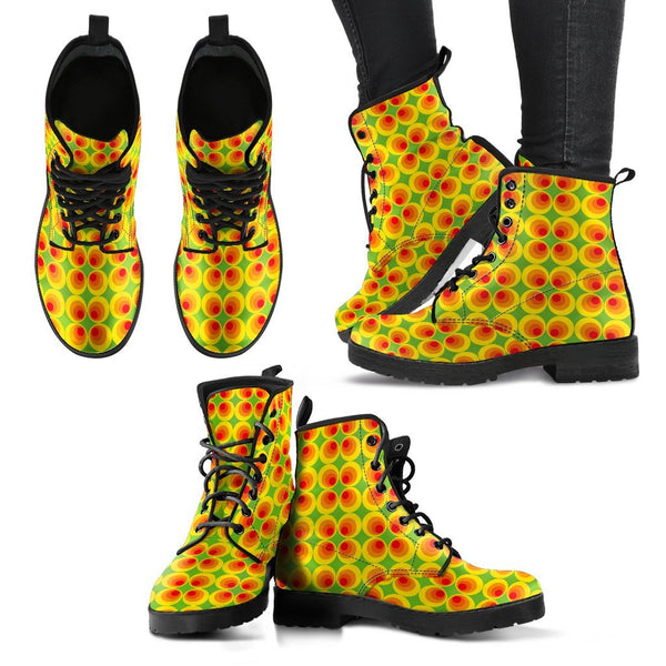 Combat Boots - 70s Psychedelic Style #5 | Custom Shoes 