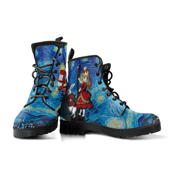 Alice in Wonderland Boots - Alice in Starry Night #101 Red