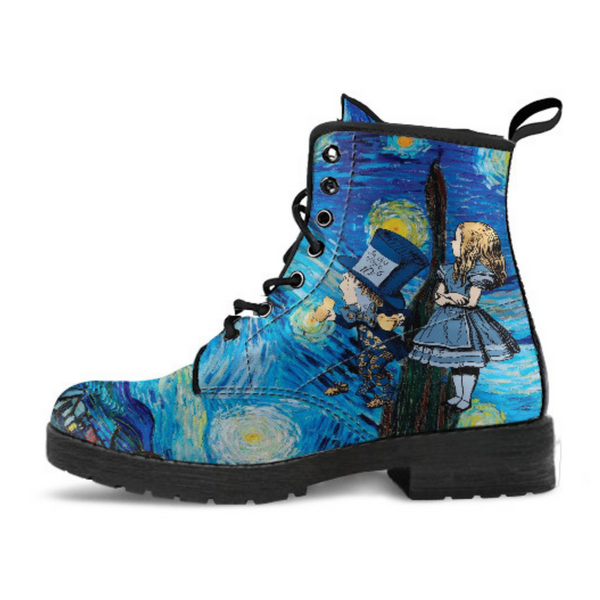 Alice in Wonderland Boots - Alice in Starry Night #102 Navy