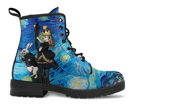 Alice in Wonderland Boots - Alice in Starry Night #103 Gray