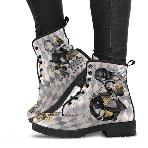 Combat Boots-Alice in Wonderland Gifts 101 Gray Series 